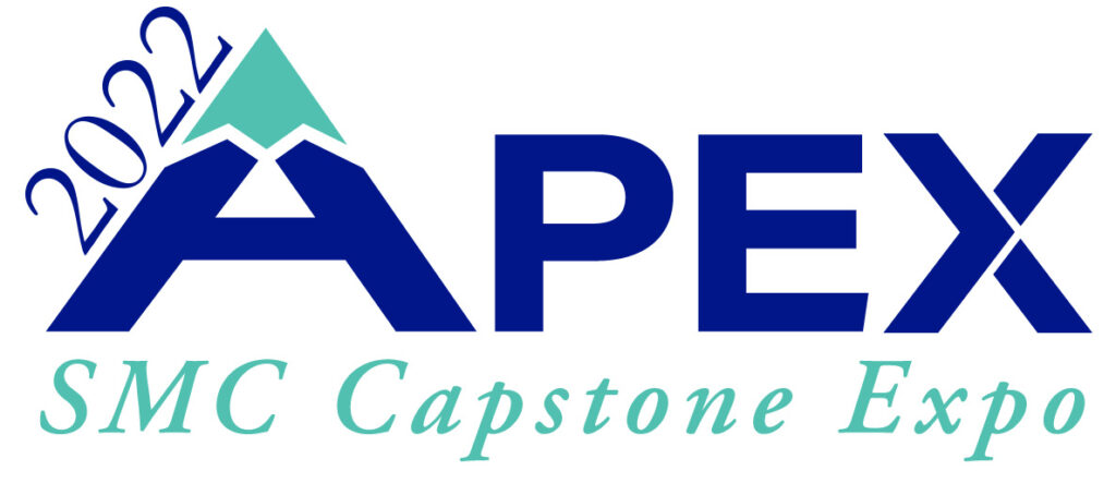 The Apex event logo which is dark and light blue and looks like a mountain.