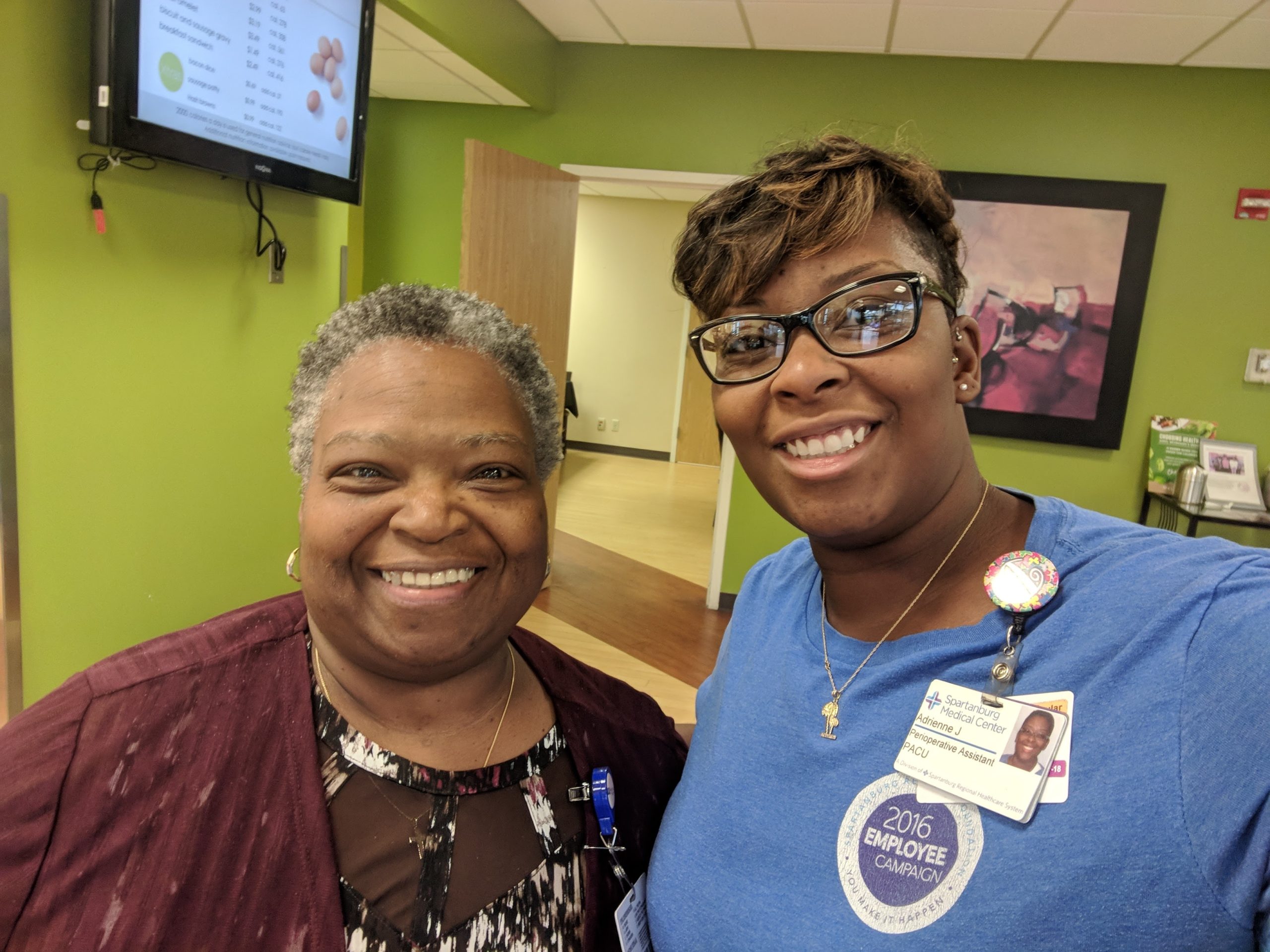 Adrienne Jefferies with her mother