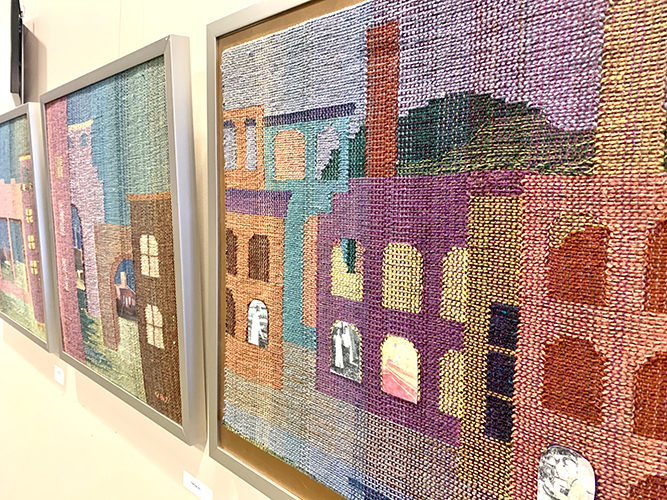 Ann Wenz art made of fabic