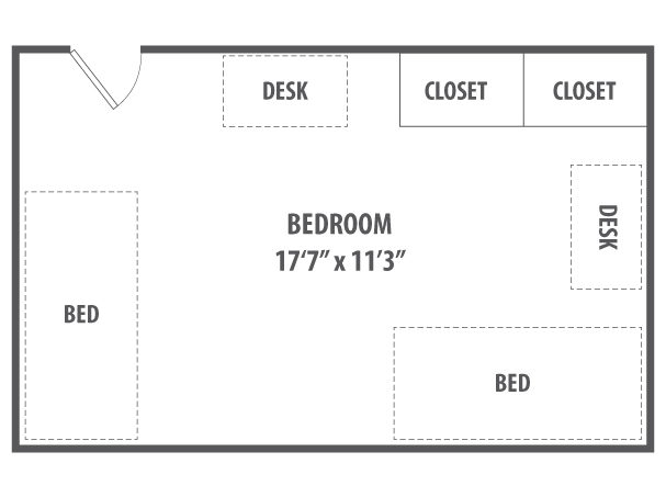 Hammond Double Room Floorplan