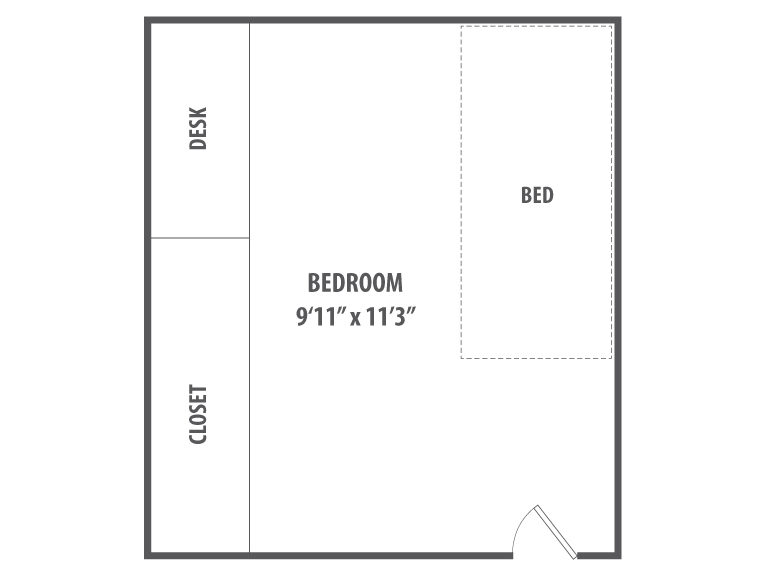 Hammond Single Room Floorplan