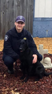 Corporal Joseph Kellahan and K9 Ava