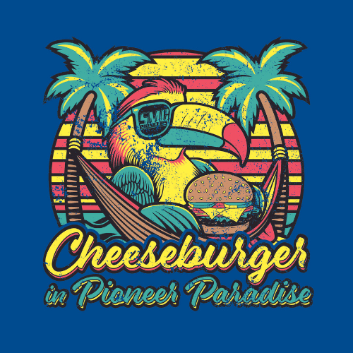 Cheeseburger in Pioneer Paradise Logo