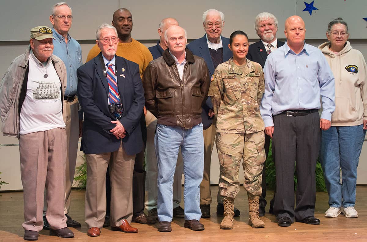 Group of veterans standing together